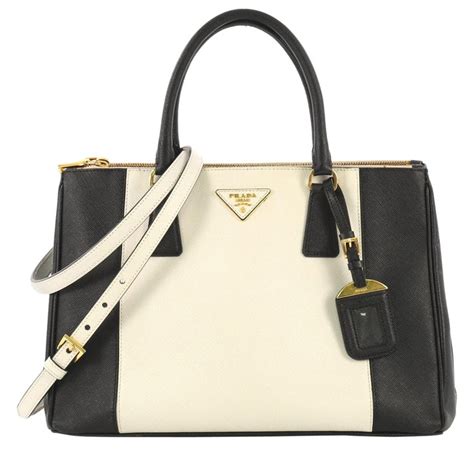 prada saffiano bicolor double zip tote|saffiano leather prada bags.